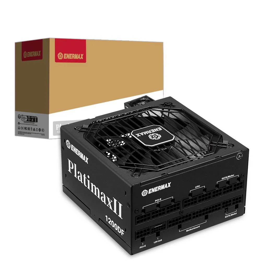 【ENERMAX】保銳科技  PlatimaxII 1200DF 1200W 80PLUS 白金牌電源供應(黑色)