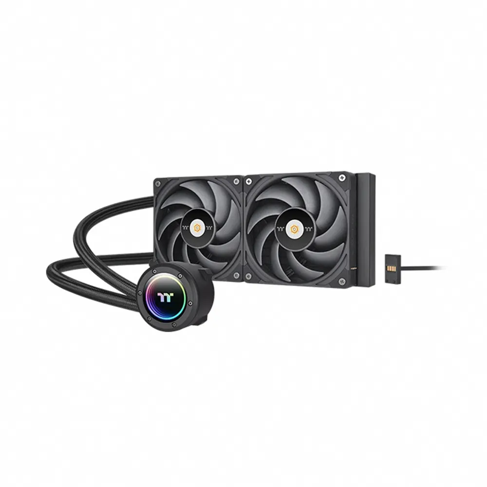 【Thermaltake 曜越】鋼影TOUGHLIQUID 240EX Pro ARGB Sync一體式水冷散熱器 240磁吸(CL-W418-PL00BL-A)