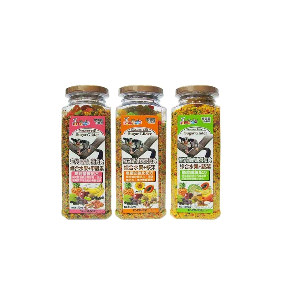 【PettyMan】蜜袋鼯健康營養食 390g*2入組