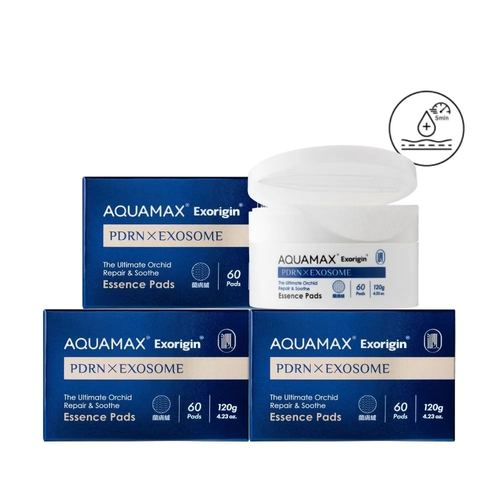 【AQUAMAX 奧科美氏】PDRN舒敏修護棉片180片囤貨組｜補水保濕、濕敷貼妝、敏弱肌適用