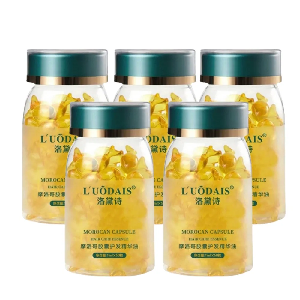 【iBloom】洛黛絲摩洛哥精油護髮膠囊 5入組(爆水 l 摩洛哥油 l 深層修護 l 告別乾枯分岔)