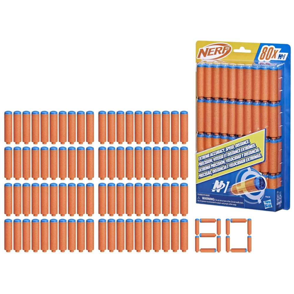 【NERF 樂活打擊】N系列(N1 彈鏢80入組)