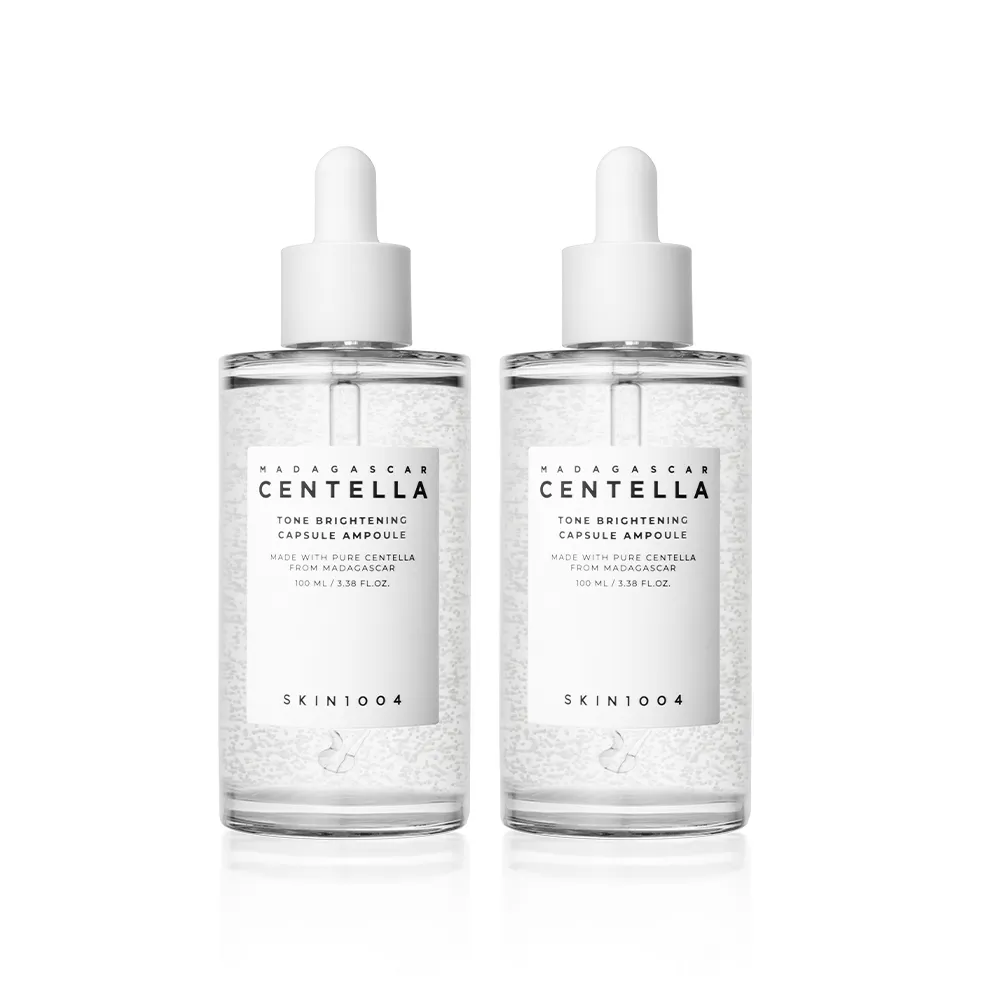【Skin1004】官方直營 馬達加斯加積雪草{美白}微粒精華液 100ml-2入組