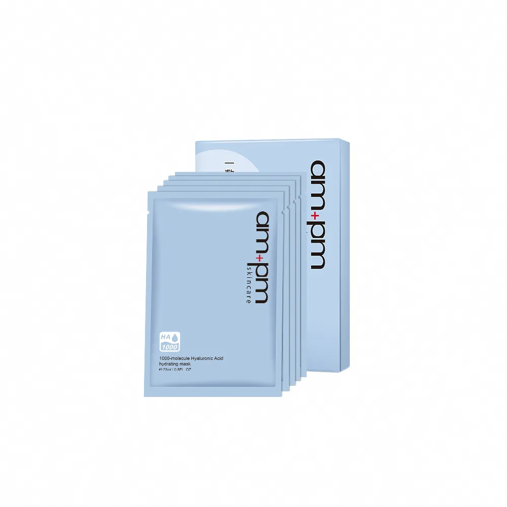【ampm 牛爾】1000分子玻尿酸超保濕面膜23ml*5片(盒裝)