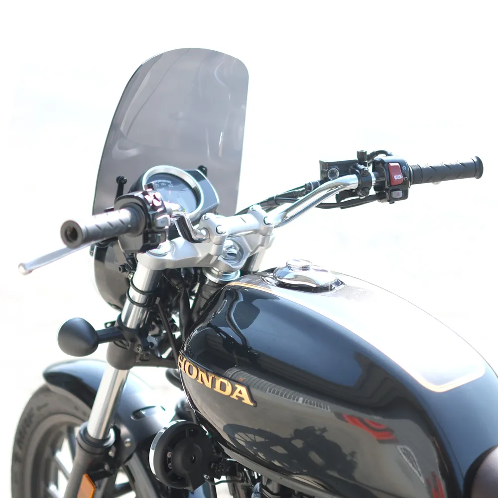【Supamoto】通用擋風鏡—B(風鏡/復古/整流罩/圓燈/大燈/街車/檔車/CB350/機車改裝)