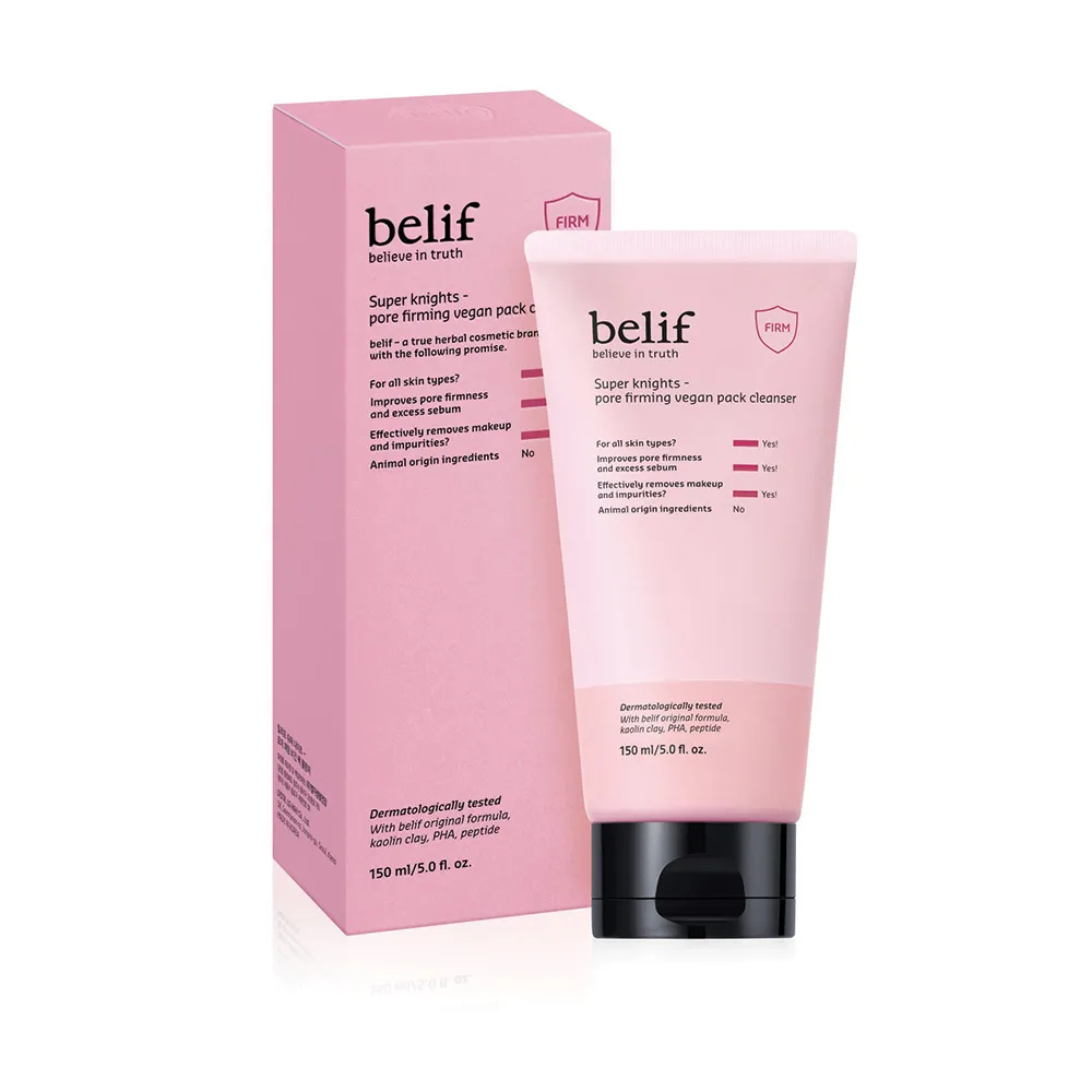 【belif】官方直營 超能騎士胜肽緊緻清潔面膜150ml