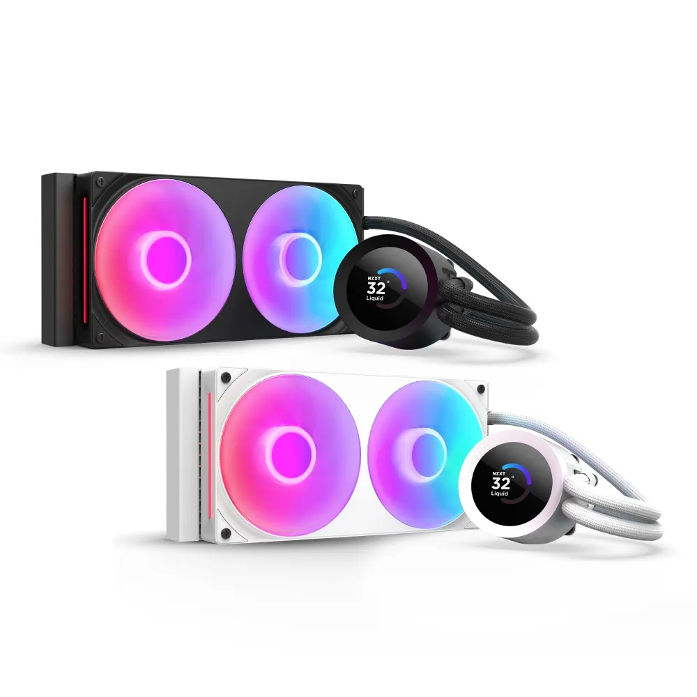 【NZXT 恩傑】Kraken Plus 240 RGB一體式水冷(6年保固/冷熱分艙/LCD螢幕/CPU散熱器/AIO)