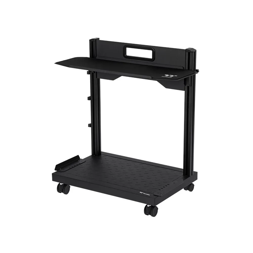 【Thermaltake 曜越】獨立式電腦設備支架 萬向滾輪&整合式提把 可承30kg主機&10kg鍵鼠組 高強度鋼鐵打造