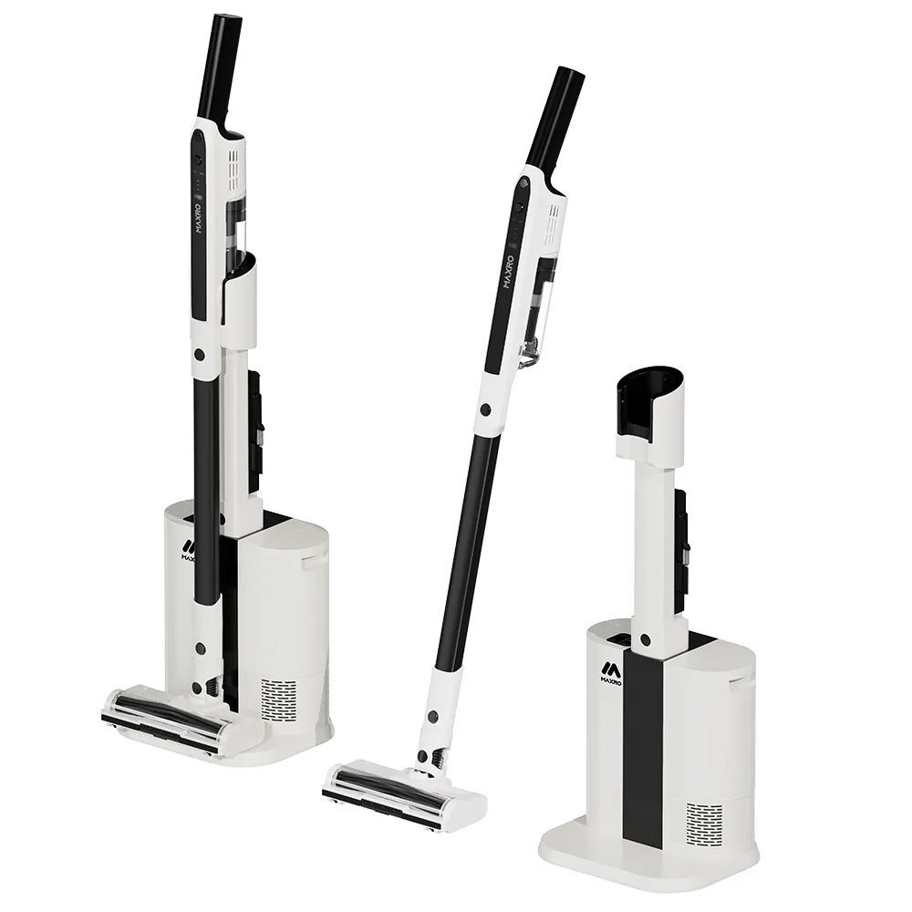 【MAXRO】易吸淨 | 自動集塵強力旋風吸塵器 MX-VC2501-經典標配組