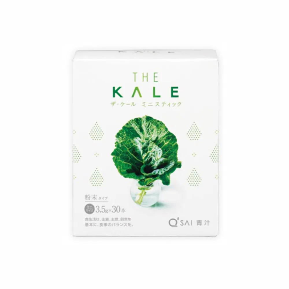 【THE KALE】QSAI  日本青汁始祖 羽衣甘藍粉 青汁蔬菜粉 100%天然原料x1盒(共30包)