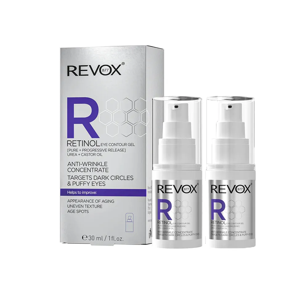 【REVOX B77 瑞博士】A醇抗痕新生精華眼膠30ML  2入組(撫平眼周細紋 均勻膚色)