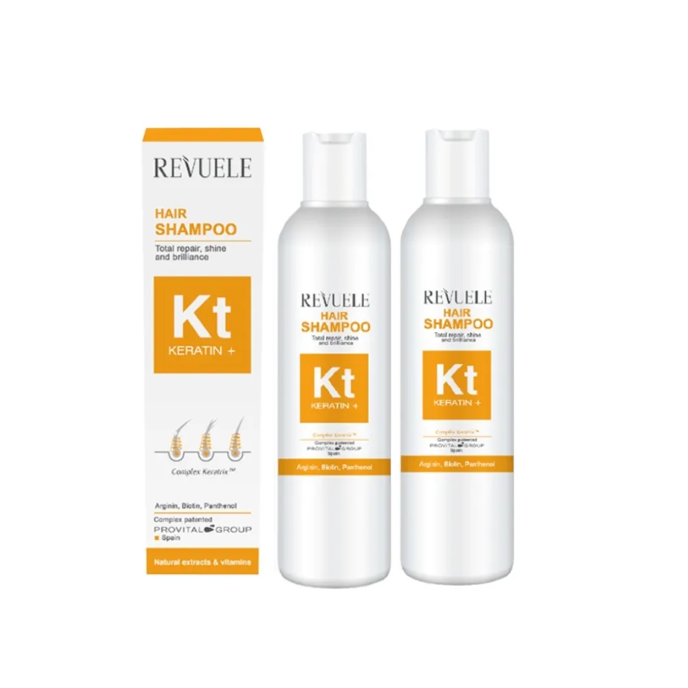 【REVUELE瑞膚露】醫美級角蛋白洗髮精200mlx2入組(歐洲專業熱賣髮品)
