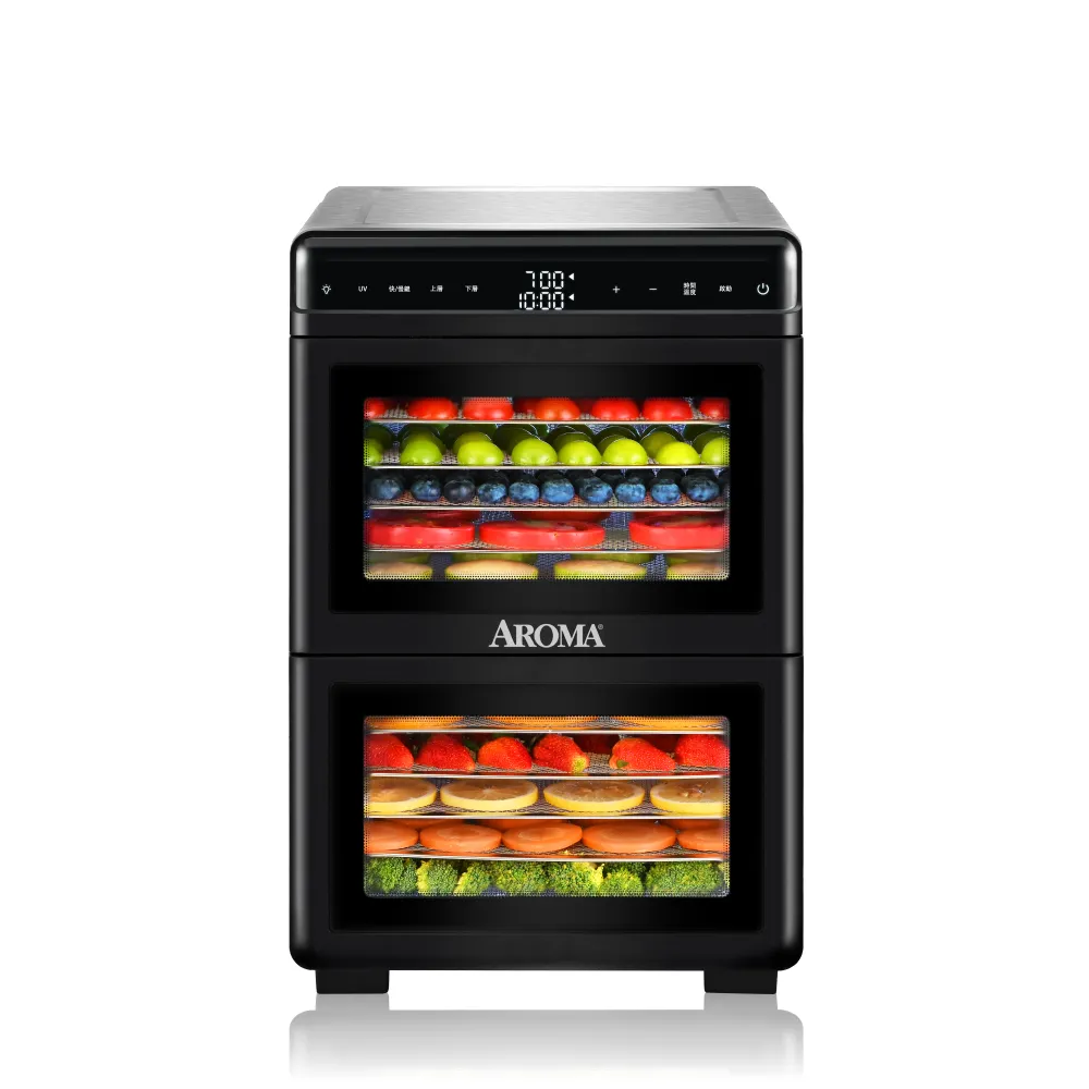 【AROMA】雙腔獨立控溫款 紫外線十二層溫控乾果機 AFD-620SU(低溫烘乾、自動降溫、蔬果乾、寵物鮮食)