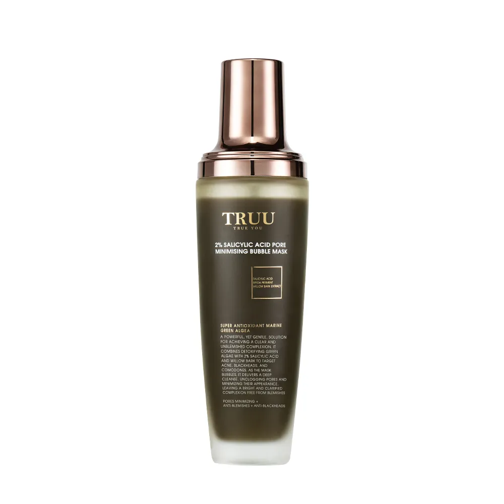 【TRUU 童】2%水楊酸毛孔緊緻泡泡面膜120ml(深層淨化 代謝角質 緊緻毛孔)