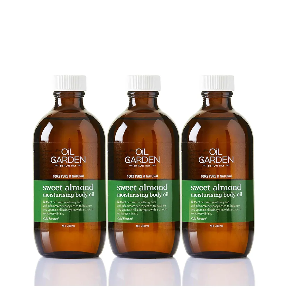即期品【OiL GARDEN】甜杏仁SPA基底油200ml3入(保濕滋潤)