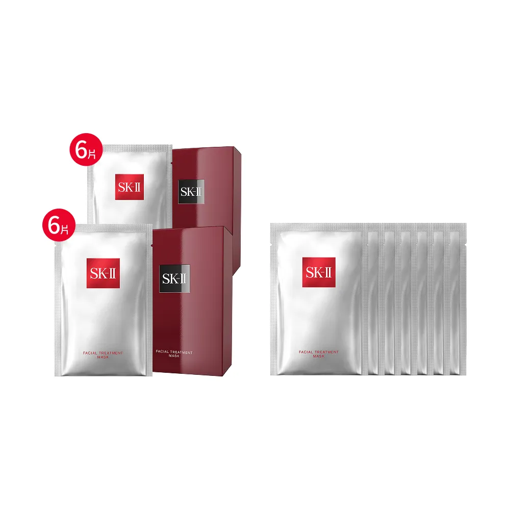 【SK-II】官方直營 青春面膜寵粉組(青春敷面膜6+6片/禮盒/保濕/雙11)