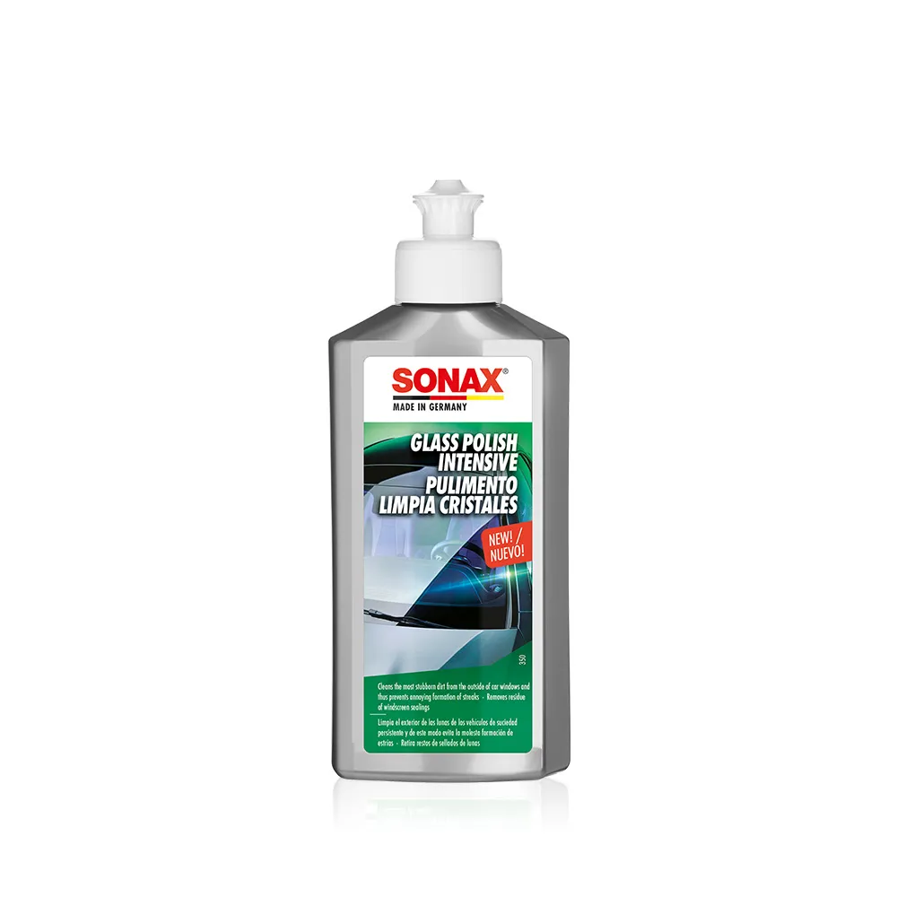 【SONAX】強效油膜去除劑 250ml 贈除油膜羊毛磚 (深層油膜清潔 玻璃油膜清潔)