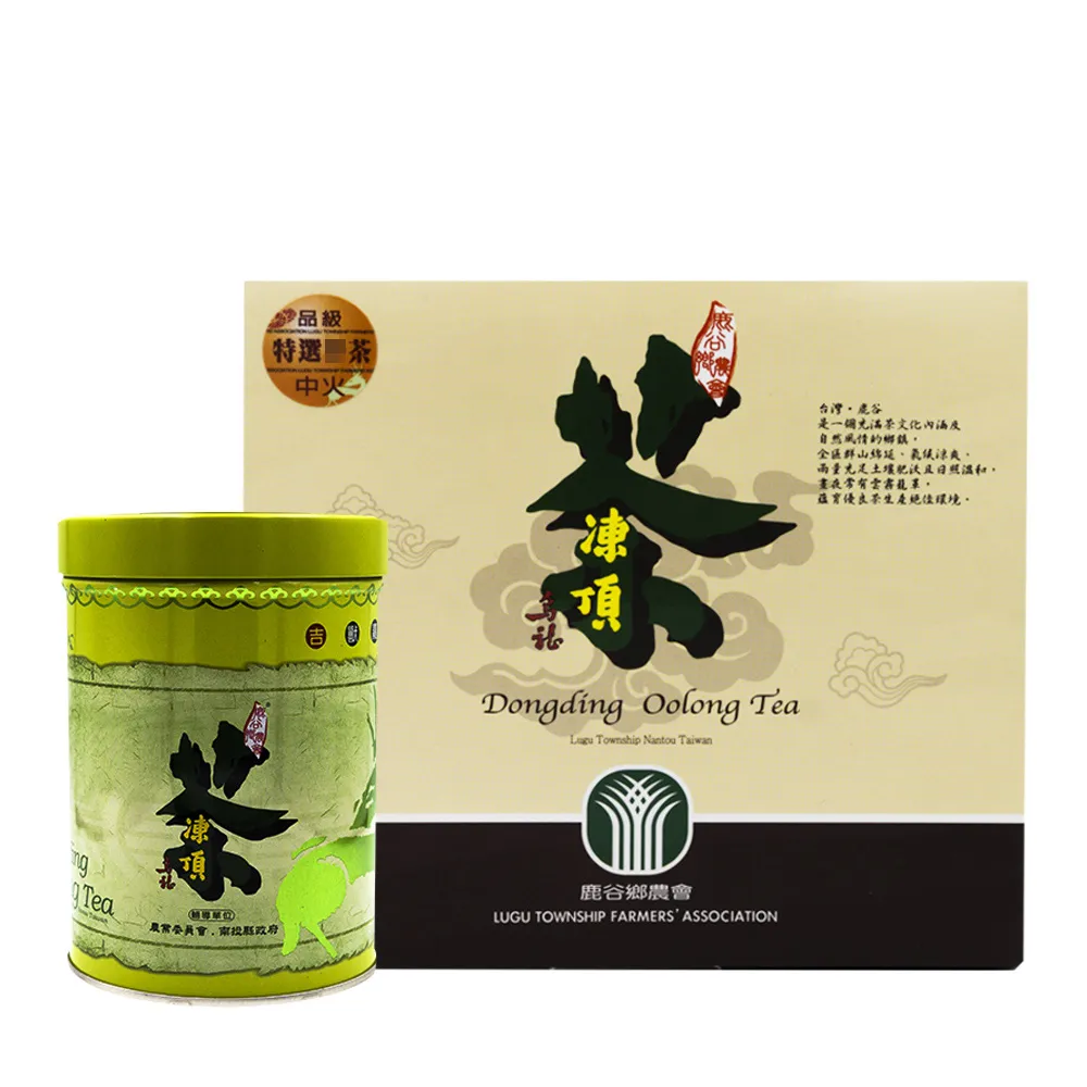 【農會】鹿谷農會 凍頂烏龍特選茶禮盒-中火150gX1盒(春茶/冬茶 散茶 附提袋) 伴手禮