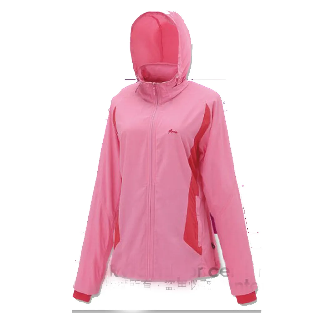 【FIT】女 透氣吸排抗UV防曬外套/透氣外套.薄夾克.排汗.3M吸濕(FS2305-11 玫紅色)