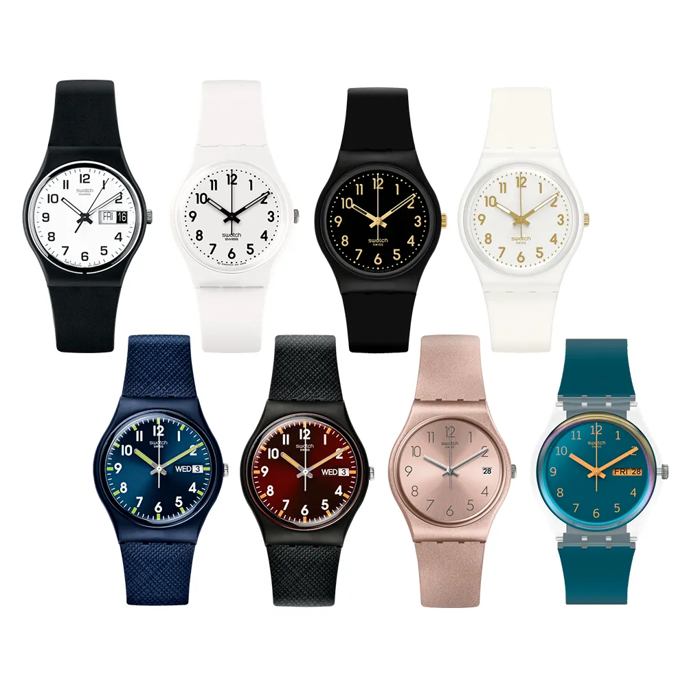 【SWATCH】精選原創系列 經典手錶/考試錶/男錶/女錶/瑞士製造/綜合賣場(錶徑 34mm)