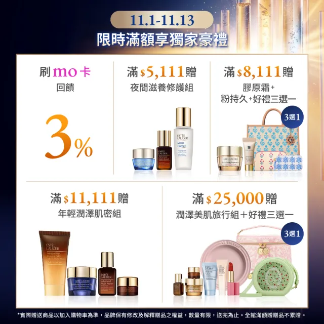 【Estee Lauder 雅詩蘭黛】年輕無敵一夜修護膠原霜30ml(膠原藍霜/晚霜/撫紋)