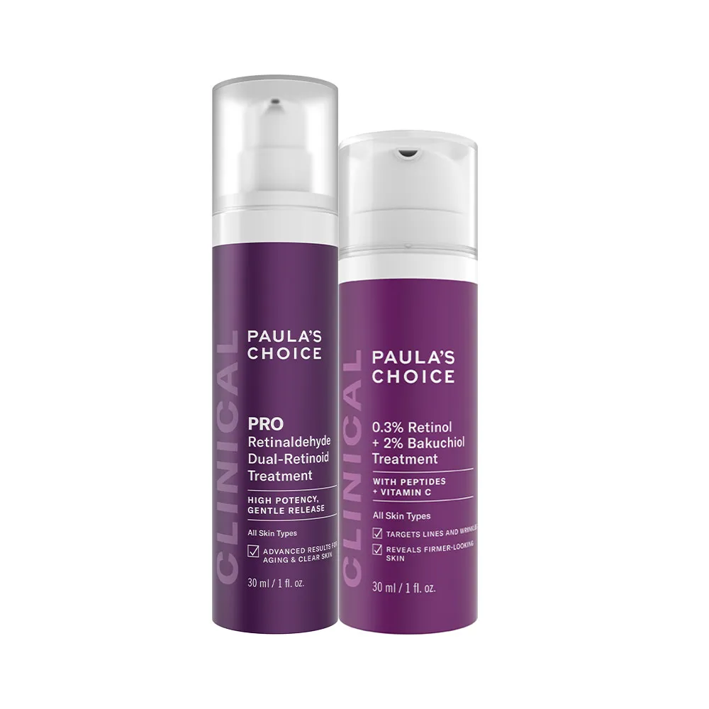 【PAULA’S CHOICE 寶拉珍選】高效A醛PRO新生精華+0.3%A醇+2%補骨脂酚精華乳(維他命A雙效抗老)