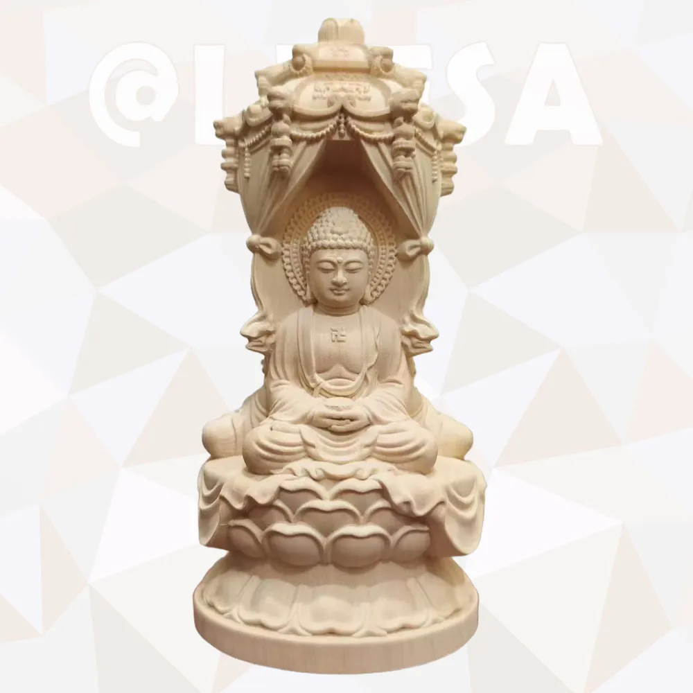 【LEESA】黃楊木雕\觀音寶塔雕像\手工木雕佛像\供奉擺件\祈福納祥\藝術收藏\質感送禮\家居裝飾