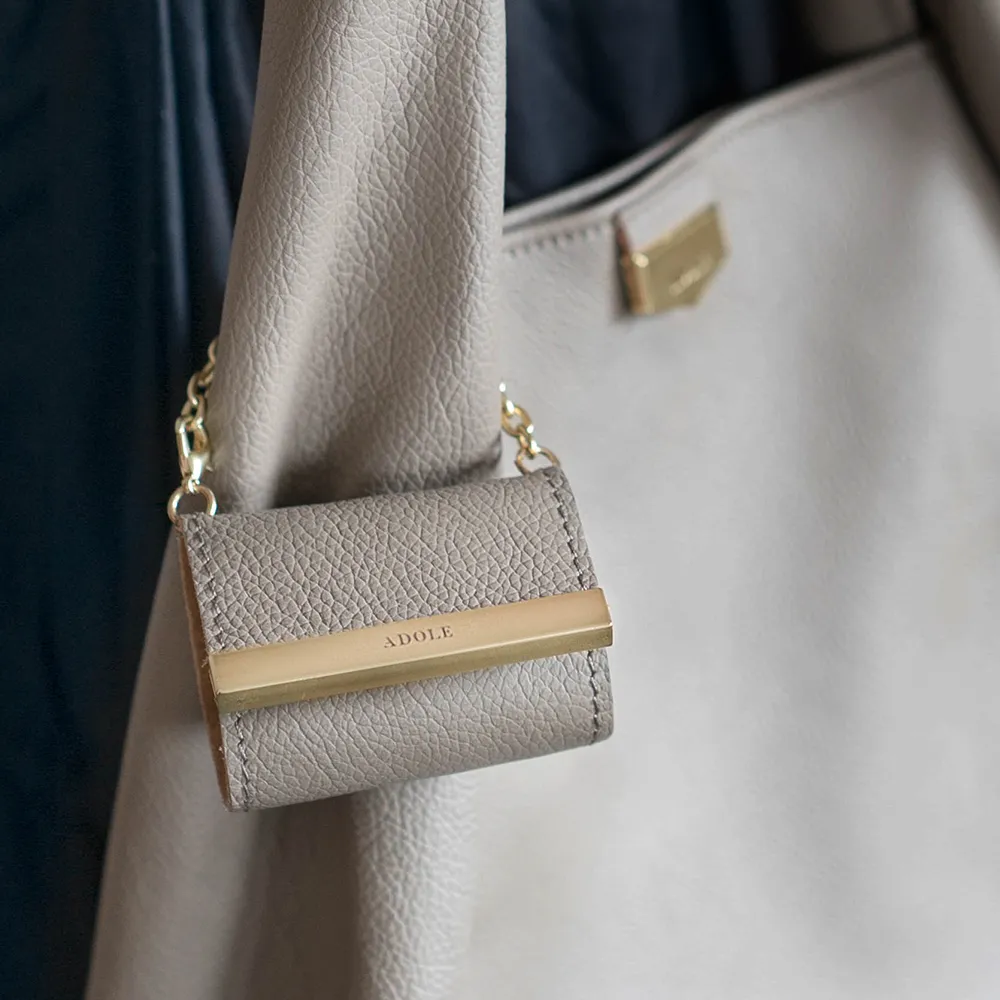 【adole】Unfold Tote 麂皮尼龍折疊包/斑鳩灰