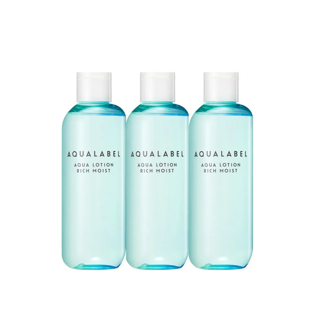 【AQUALABEL】水之印 健康浸透化妝水 220ml(滋潤款 3入組)