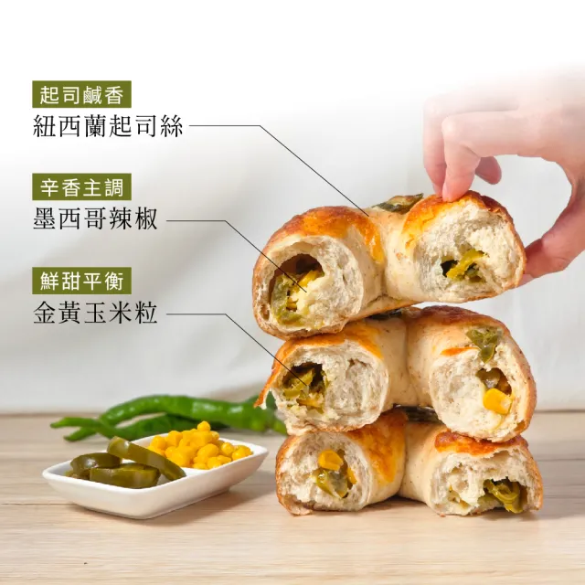 【原味時代】墨西哥辣椒減醣貝果15入
