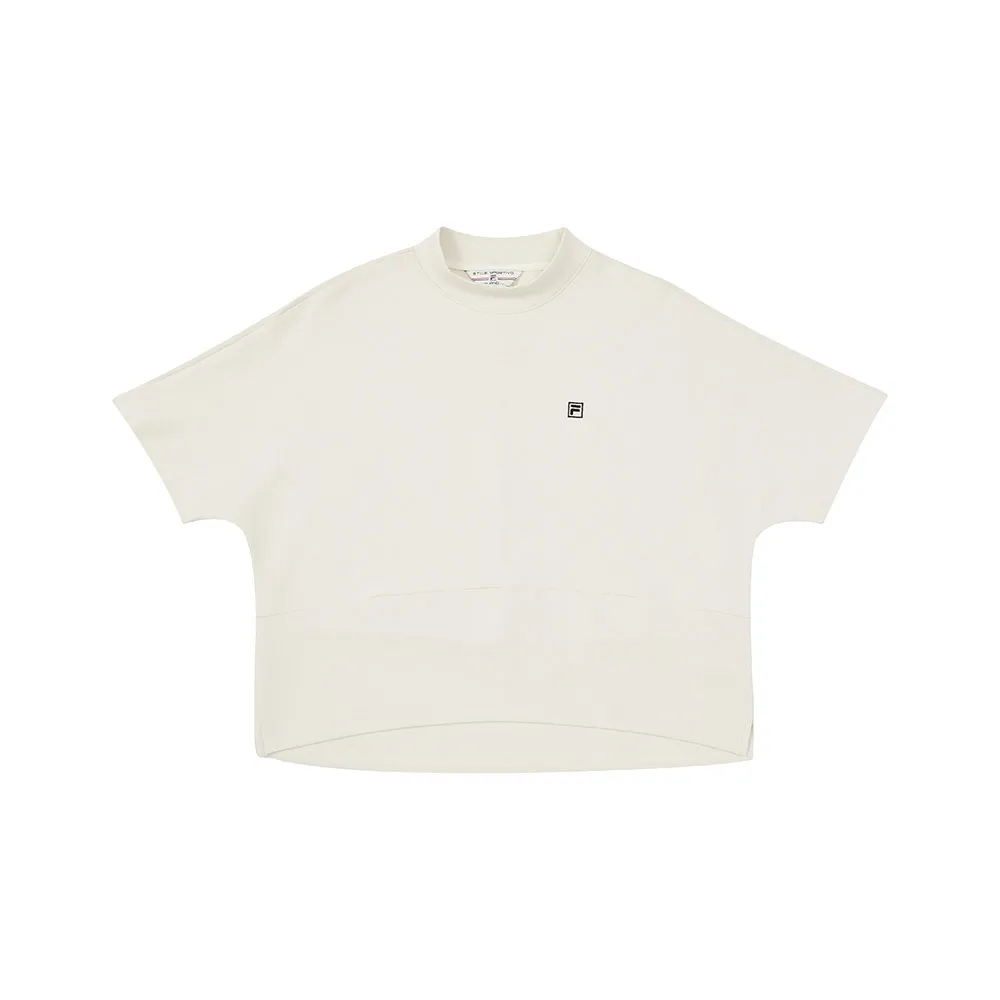 【FILA】女短袖圓領T恤-米灰 5TEA-5444-IV