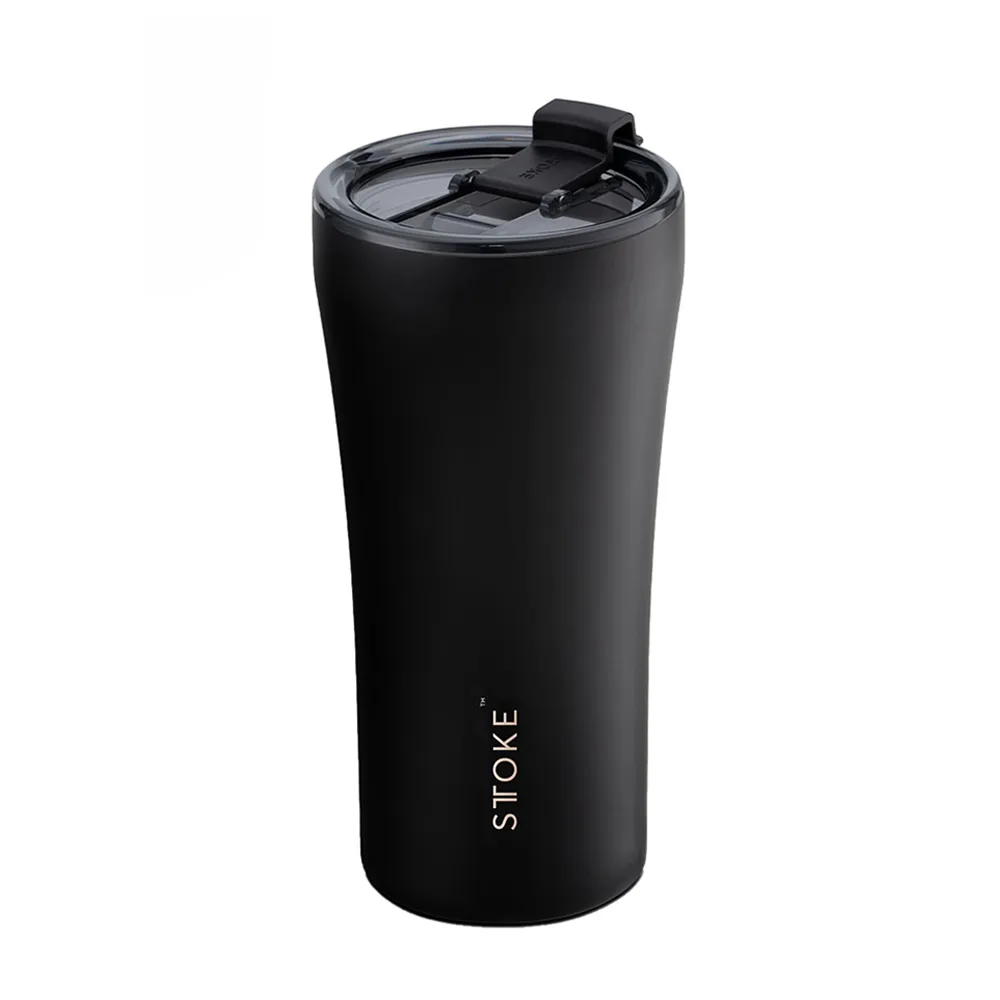 【STTOKE】精品陶瓷保溫杯 全黑限定款 16oz/460ml 無盡黑(陶瓷塗層/防漏隨行)