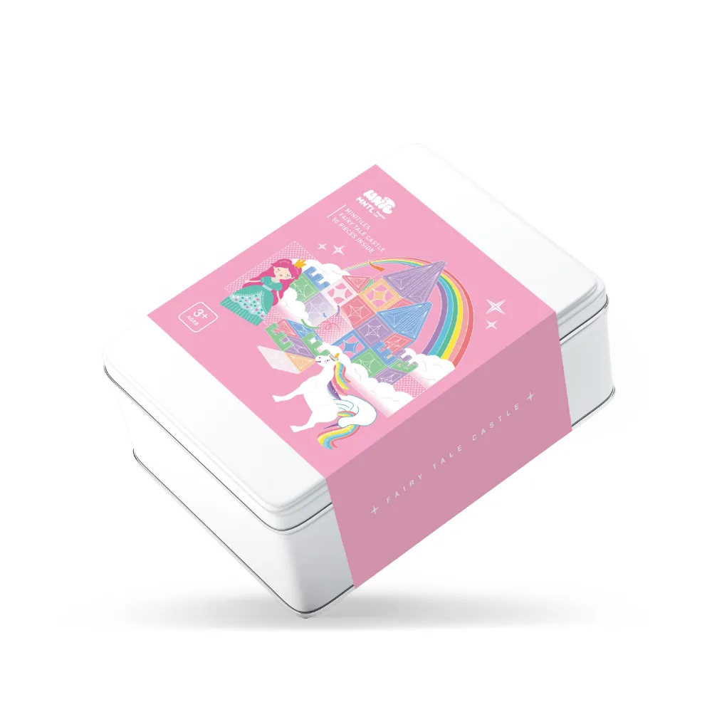 【MNTL】童話城堡 Fairy Tale Castle 隨身帶著走 磁力片鐵盒組(50pcs)