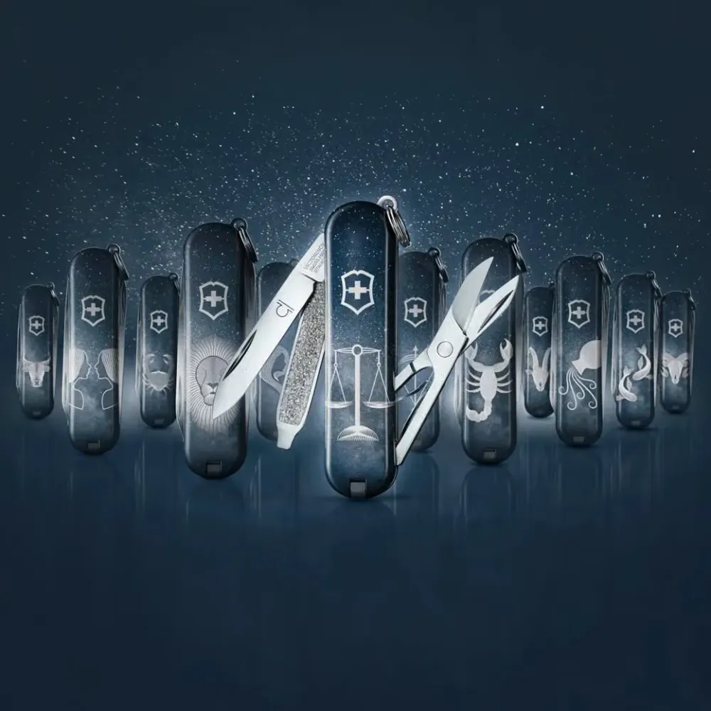 【VICTORINOX 瑞士維氏】Swiss Army Knife™ 系列 十二星座 Classic SD 小型袋裝刀/瑞士刀組