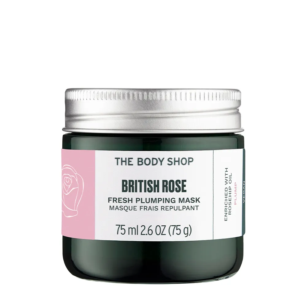 【THE BODY SHOP 美體小舖】英皇玫瑰澎潤補水面膜-75ML