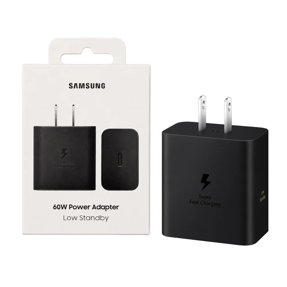 【Samsung 三星】原廠 60W 超快充旅充頭 Type C - 黑色 (EP-T6010)