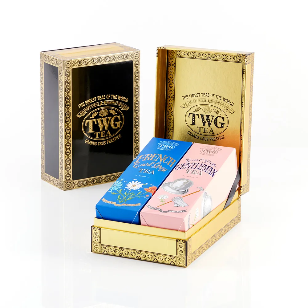 【TWG Tea】時尚茶罐雙入禮盒組 法式伯爵茶100g+紳士伯爵茶100g(紅茶)