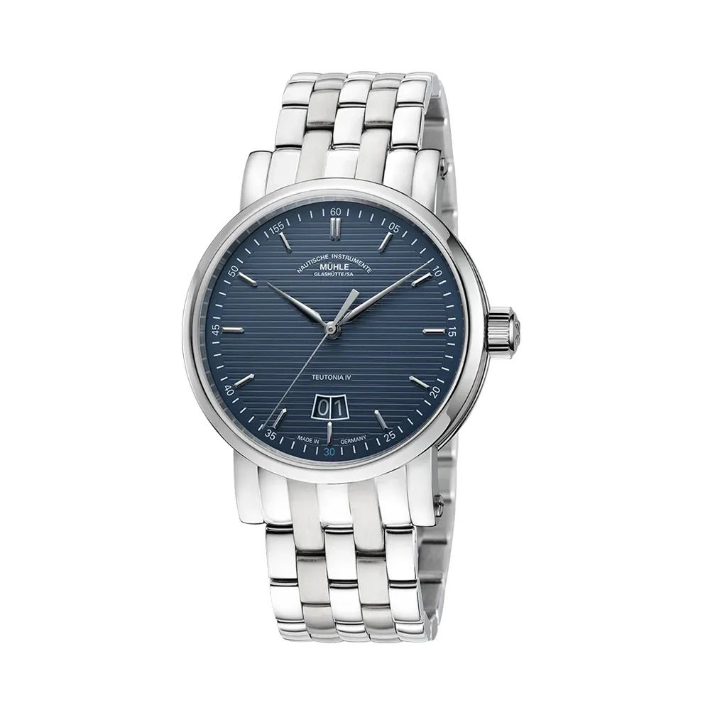 【GLASHUTTE】格拉蘇蒂．莫勒 Teutonia IV 大日期版1994 年限量版 無菸煤 M1-44-75-1994-MB(機械錶 男錶)