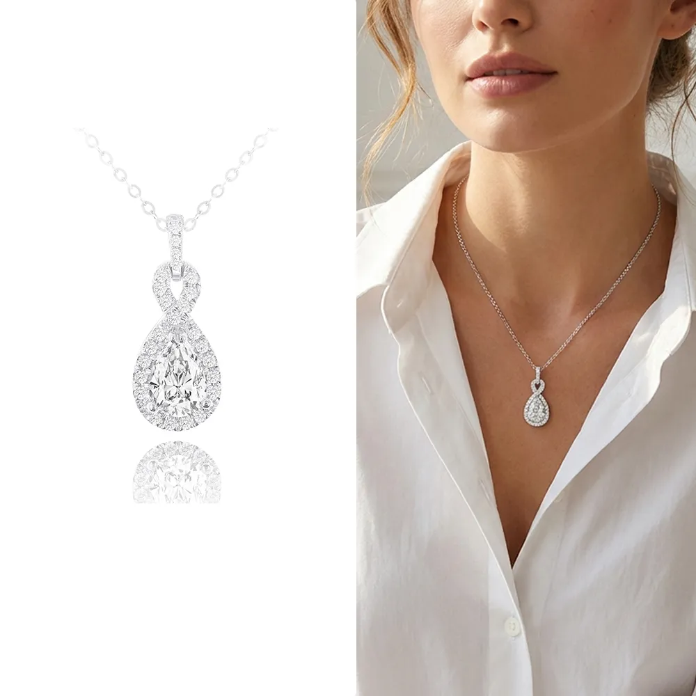 【AURORA 歐羅拉】GIA 50分 水滴形鑽石  D color  SI2  天然鑽石 鑽墜 項鍊 淚光之心