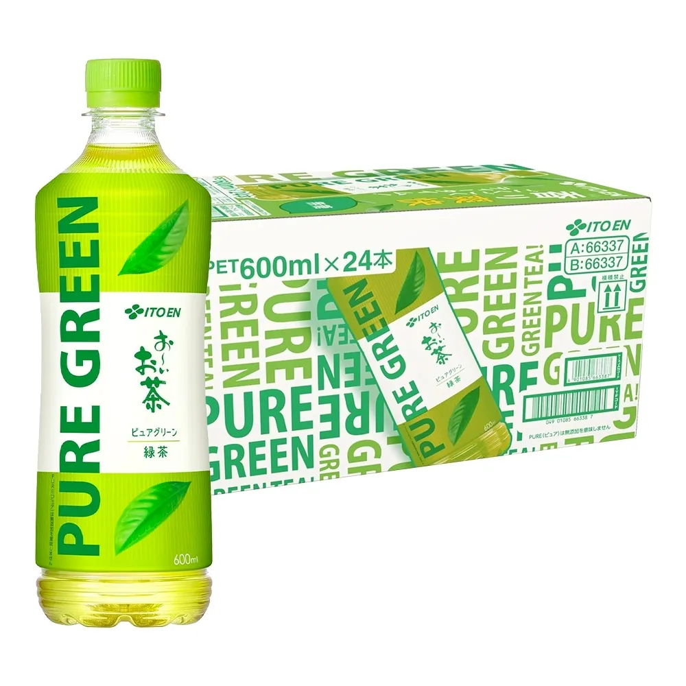 【伊藤園】PURE綠茶(600mlx24入) 日本原裝進口