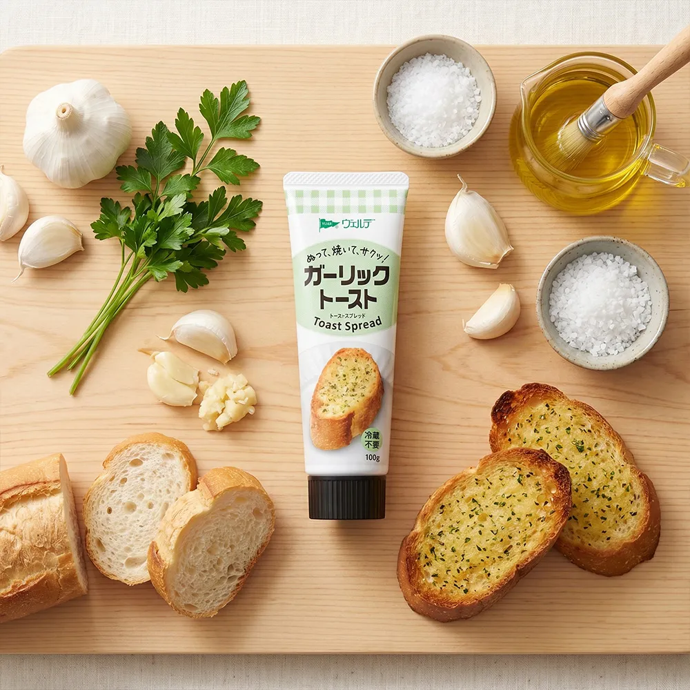 【KEWPIE】6條入QP中島董特濃香蒜抹醬100g/條麵包吐司抹醬料理調味蒜香醬早餐點心宵夜下午茶戶外露營野餐
