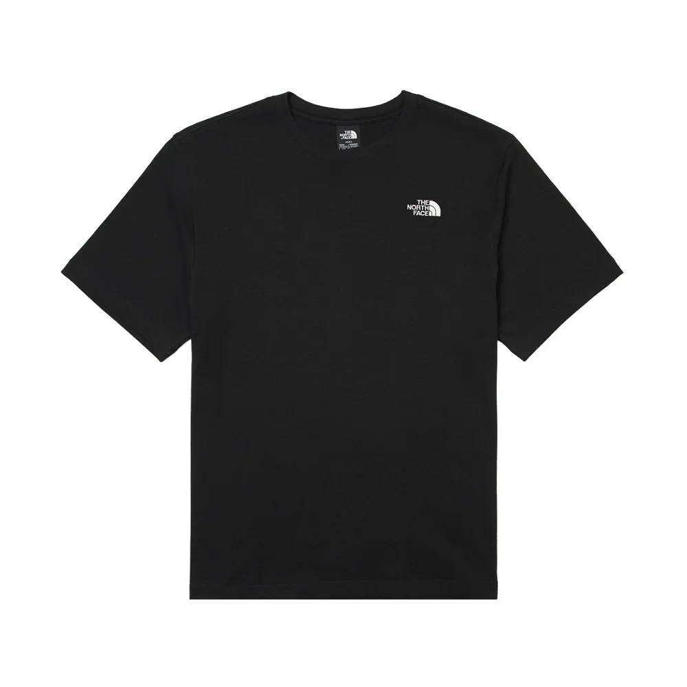 【The North Face】中性款 Essential 簡約小 Logo寬鬆短袖T恤《黑》8GWE/中性/寬鬆T/短T/登山
