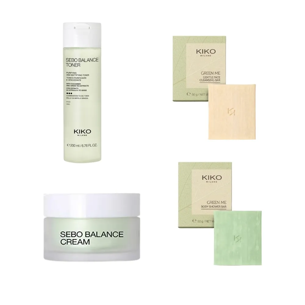 【KIKO MILANO】柔霧控油素顏霜+清爽控油化妝水 2件組(化妝水/素顏霜/保濕/控油/水凝霜/妝前/飾底乳)