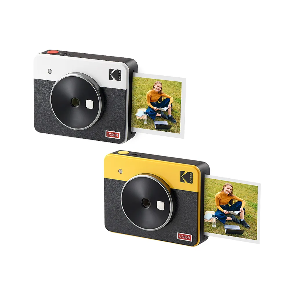 【Kodak 柯達】Mini Shot 3 Retro方形拍立得相機C300R口袋相印機(東城代理商公司貨)