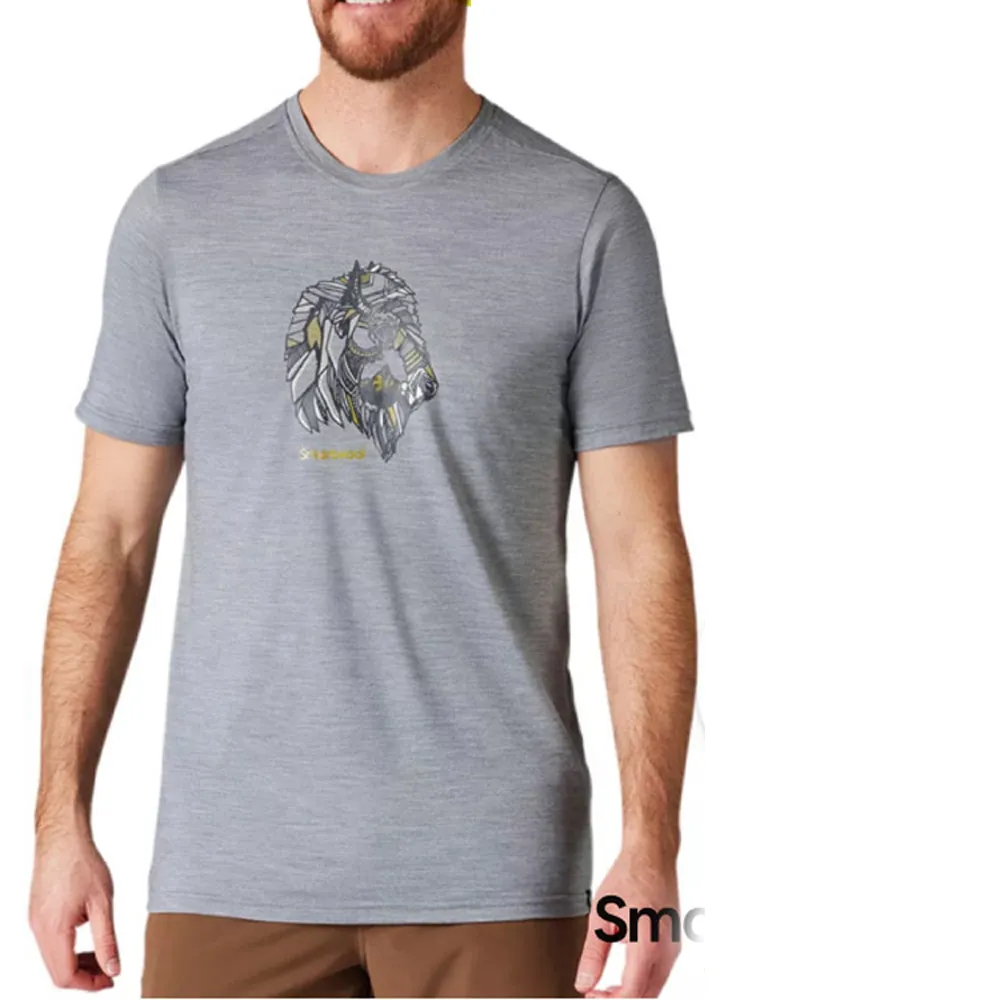 【SmartWool】男 Merino Sport 150 抗菌控溫羊毛短袖排汗衣_山羊角(SW011531 淺灰色)