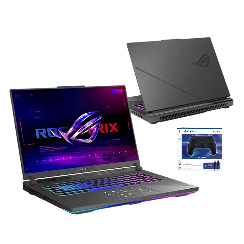 【ASUS 華碩】遊戲手把組★16吋GeForce RTX 5070Ti R9電競筆電(G614PR/Strix G16/R9-8940HX/16G/1TB/W11)