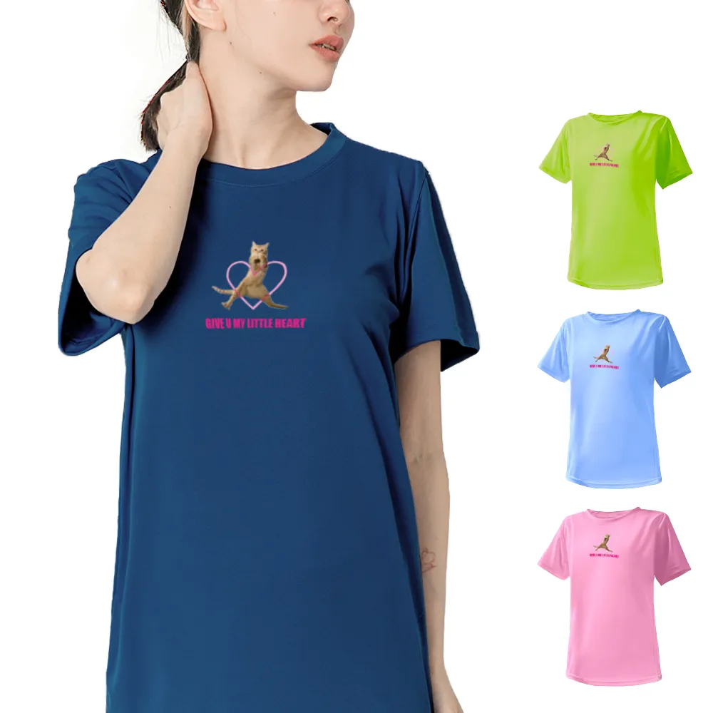 【台製良品】台灣製男女款 吸排短T-Shirtt貓咪_C002(多色任選)