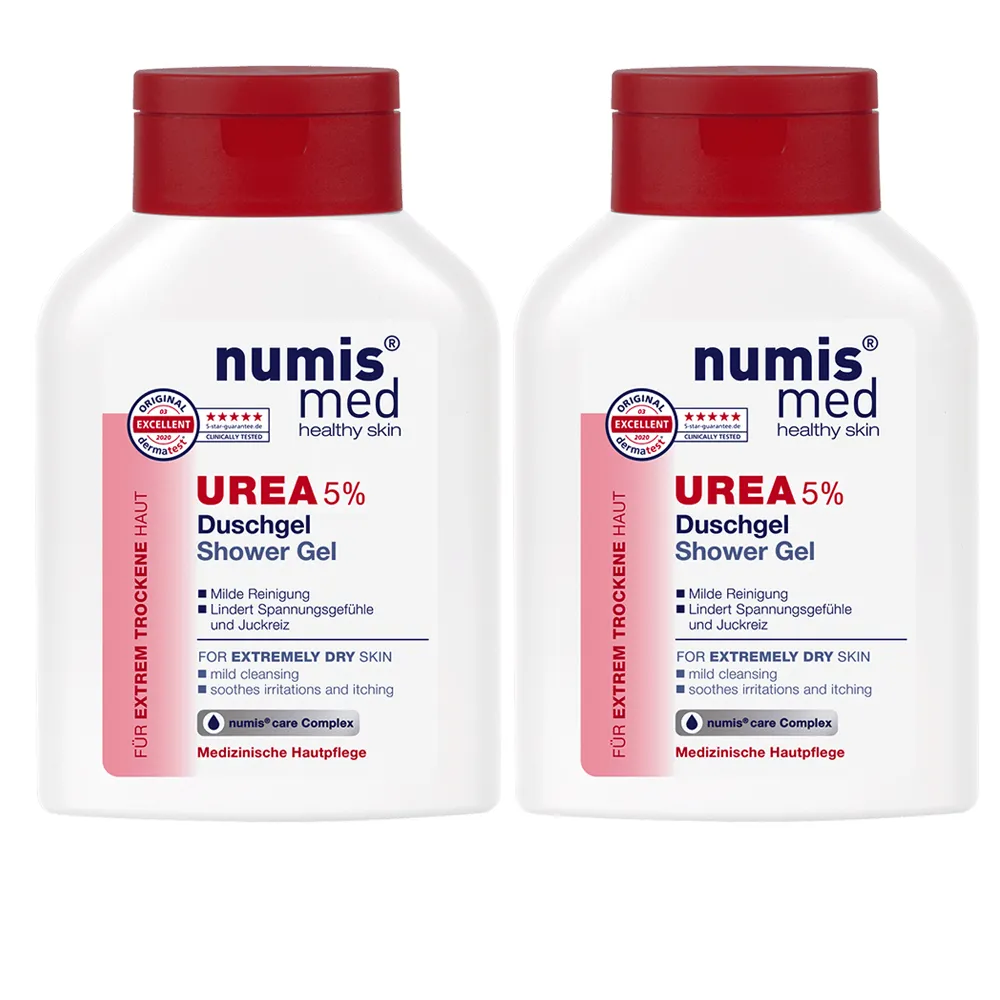 【Numis med 樂美思】尿素5%極致修護潤澤沐浴凝膠200mlx2入組(總代理公司貨)