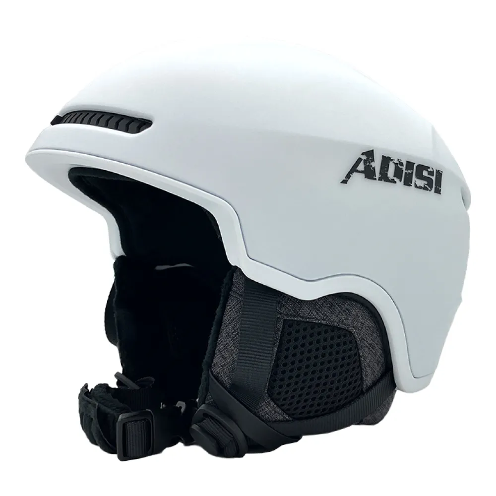 【ADISI】滑雪頭盔-霧白-AS24141(滑雪 護具 防護 防摔 軟墊 舒適 透氣 保暖)