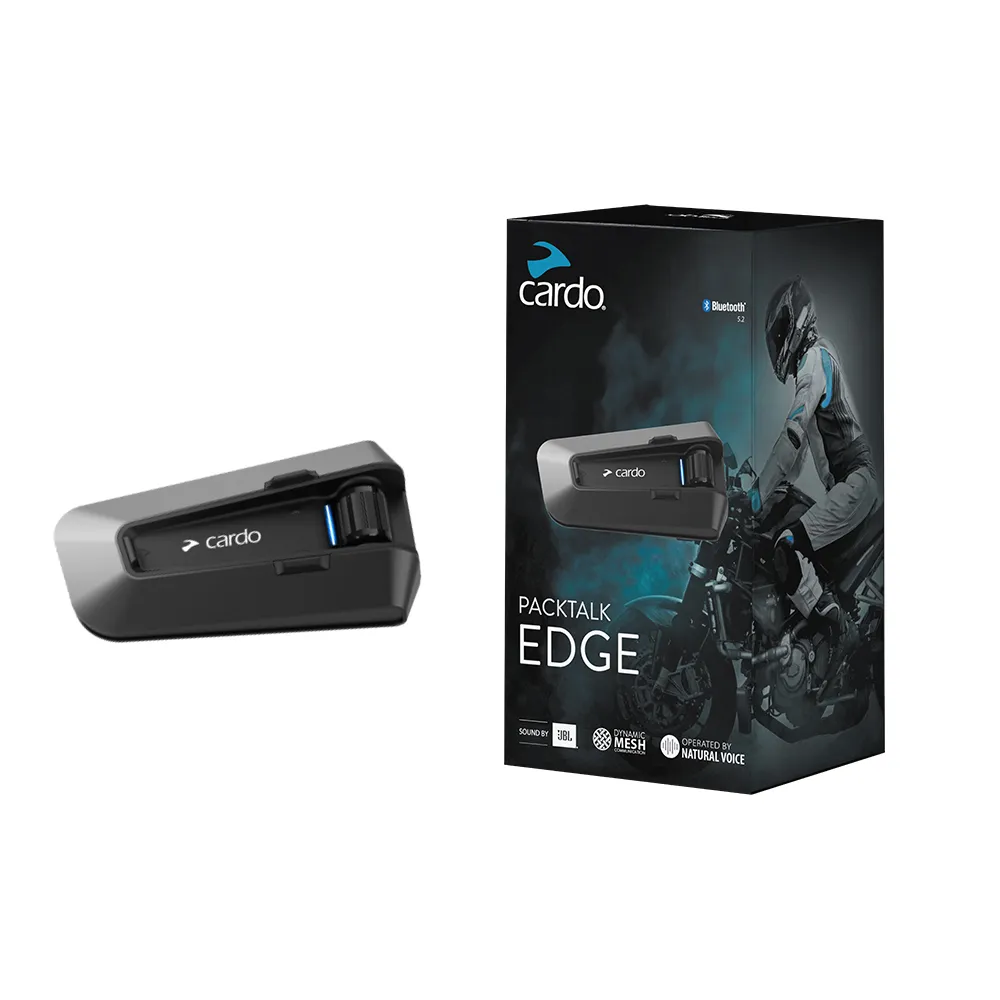 【Cardo】PACKTALK EDGE 安全帽通訊藍牙耳機(單入組 官方直營)